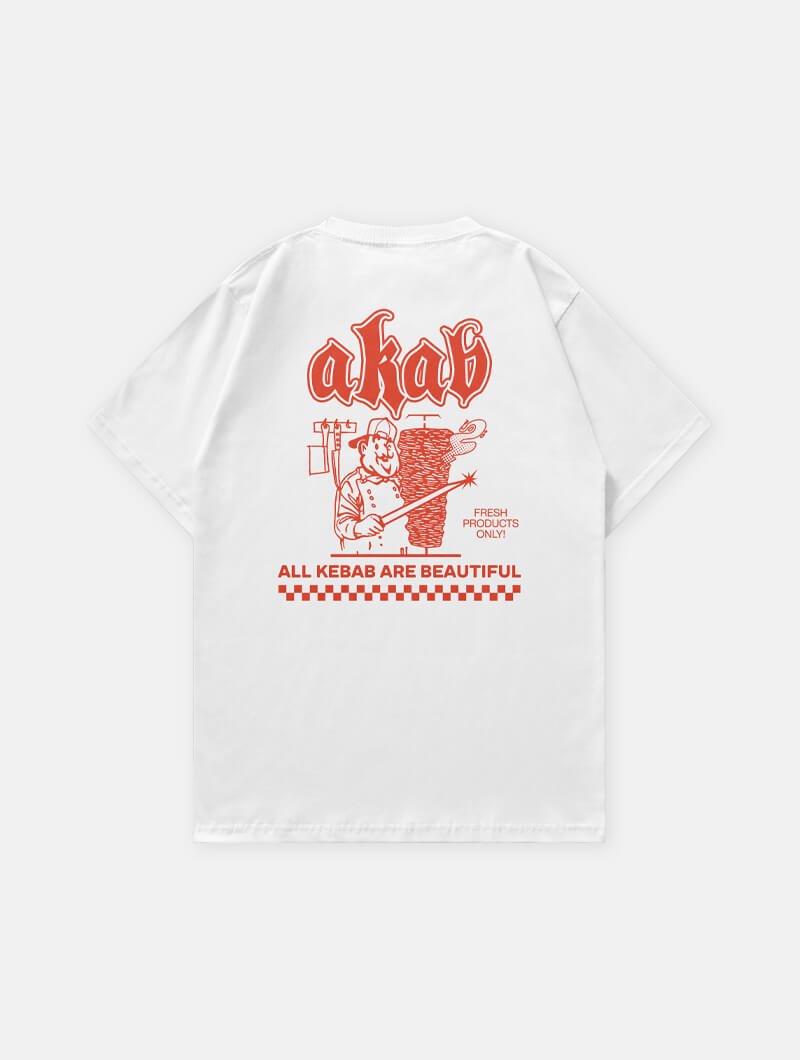 Dos du tee-shirt AKAB blanc Studio Quorpo