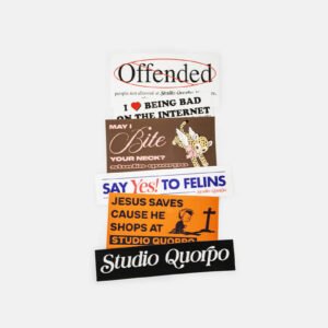Pack de 6 stickers Offended de la marque Studio Quorpo