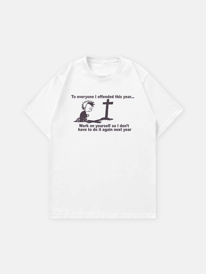 Tee-shirt Offended blanc Studio Quorpo – vue de face