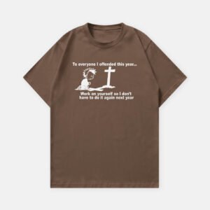 Tee-shirt Offended marron Studio Quorpo – vue de face